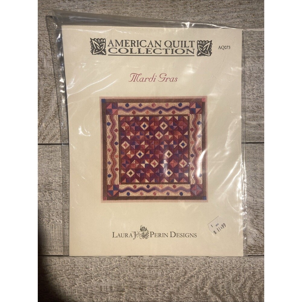 Laura J Perin Design Quilt Collection Mardi Gras Needlepoint Pattern